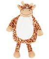 MM607 Giraffe Hot Water Bottle Cover Brown colour image